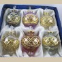 2.16" Blown Glass Egyptian Christmas Ornaments - Set of 6 Ornaments